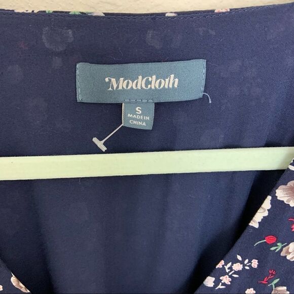 ModCloth Inspired Anytime Midi Dress -blue floral (H15) - Picture 8 of 10